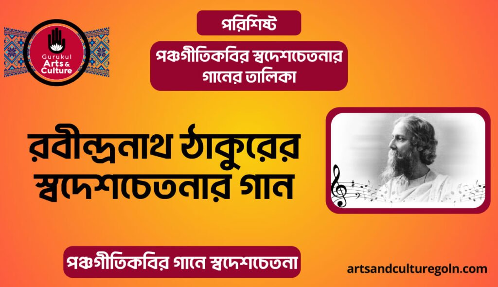 রবীন্দ্রনাথ ঠাকুরের স্বদেশচেতনার গান