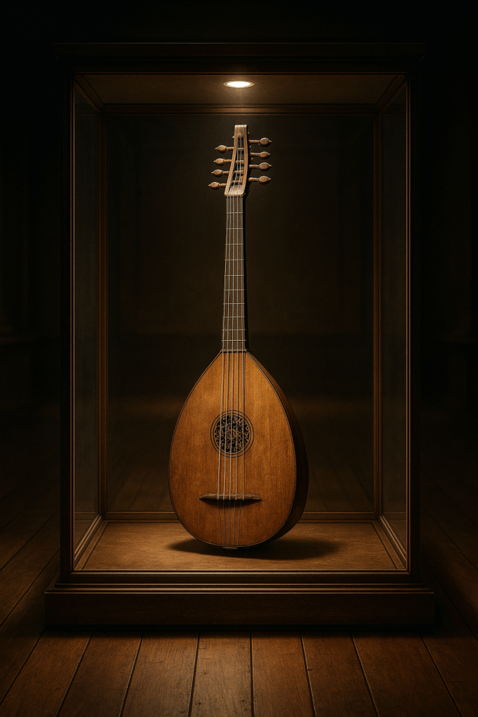 মধ্যযুগের লম্বা লিউট জাতীয় বাদ্যযন্ত্র